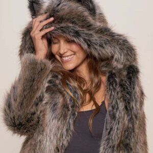 Spirithoods Grey Wolf Faux Fur XS